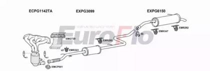 Система выпуска ОГ EuroFlo PG200816 1001